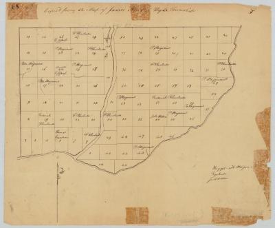Map of allotment of Hyde township, Warren county. Map #676