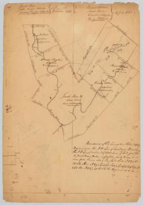 Survey of land for Ph. Livingston, Cornelia Schuyler, Henry Holland and others. Map #637