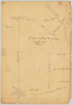 Survey of land for George Croghan, 100,000 acres; also John C. Hartwick. Map #679A