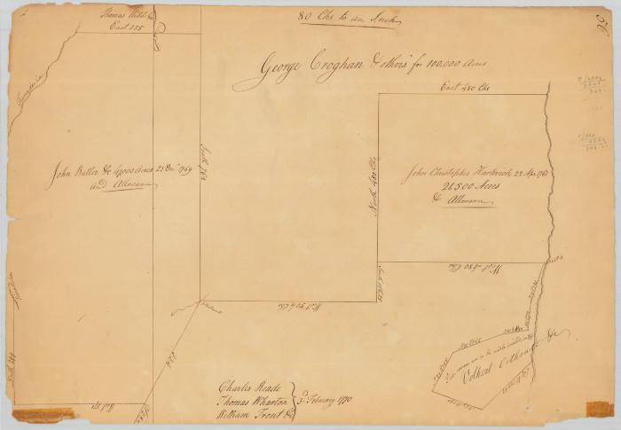 Survey of land for Charles Reader, 69,000 acres and J. C. Hartwick. 21,000 acres. Map #654A