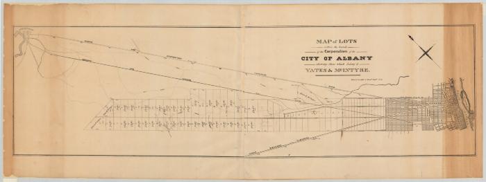 Map of lots within the bounds of the Corporation of the City of Albany. Map #338