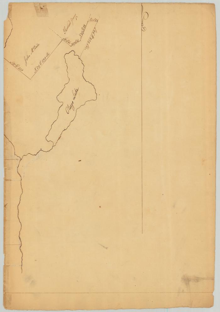 Survey of land for George Croghan, 100,000 acres; also John C. Hartwick. Map #679B