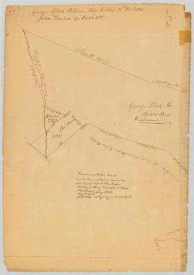 Survey of land for George Klock. Map #647A