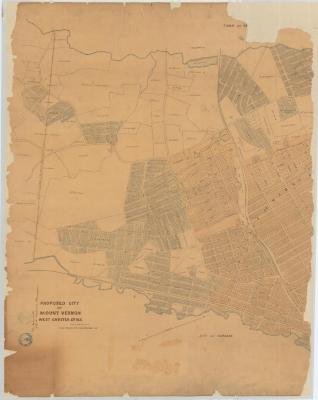 Map of proposed city of Mount Vernon, Westchester County. Map #599A