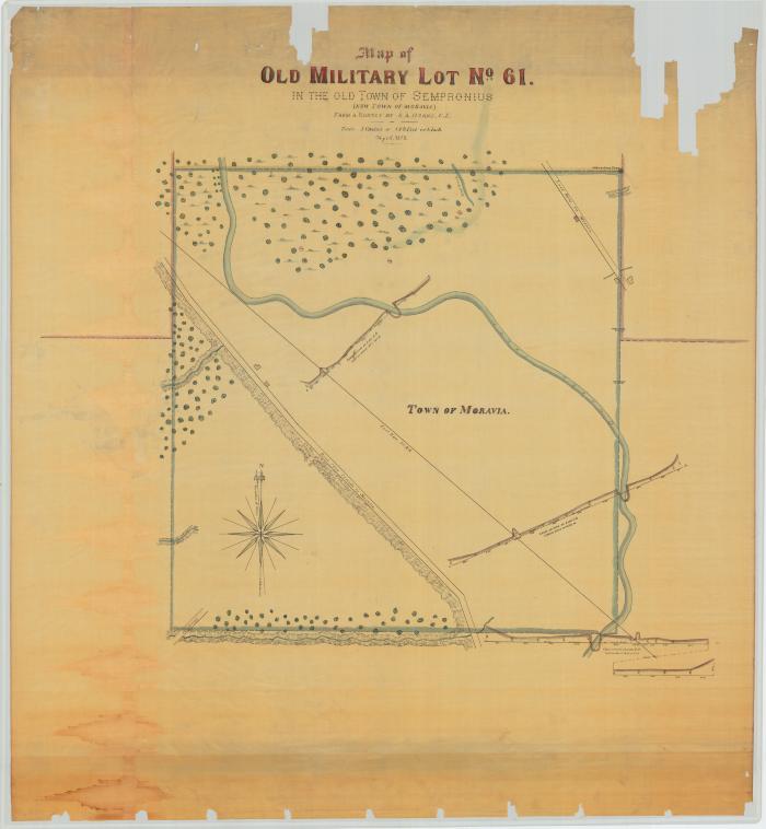 Sempronius, Lot No. 61. Cayuga County. Map #521