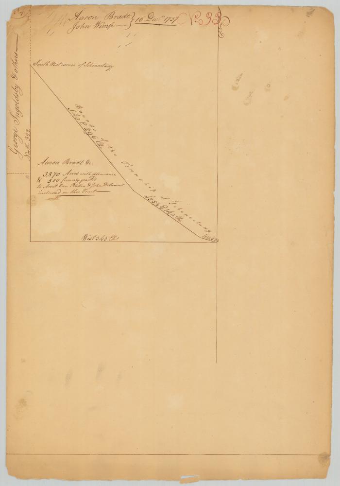 Survey of lands for Aaron Bradt. (Joins map No. 630) Map #631