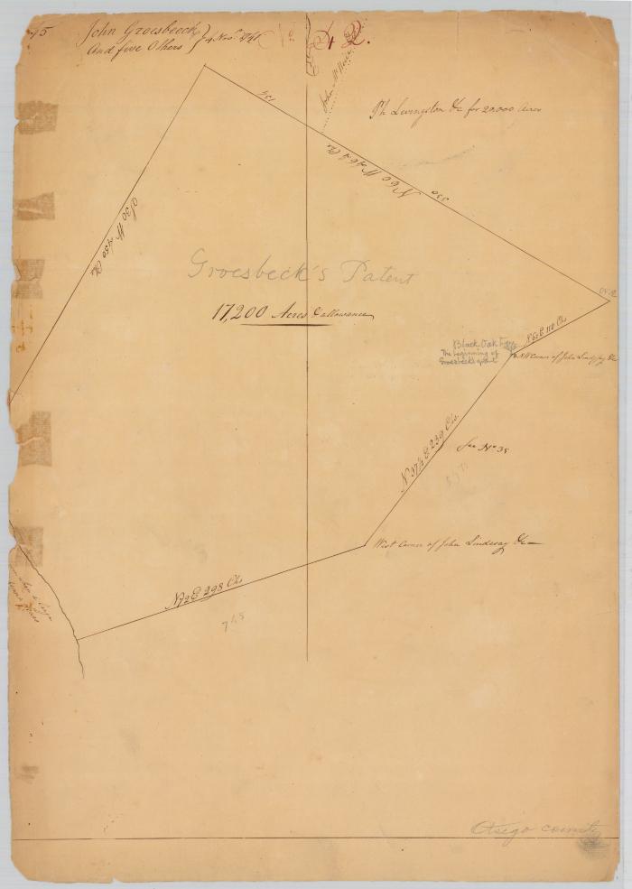 John Groesbeck's Patent. Map #642