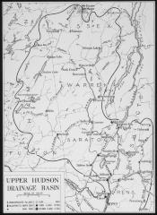 Map of Upper Hudson Drainage