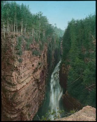 Ausable Chasm. View Upstream from Top of the Sentinel