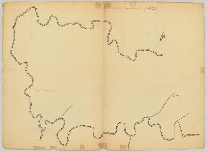 Delaware river, copied from a map by Metcalfe. Map #725