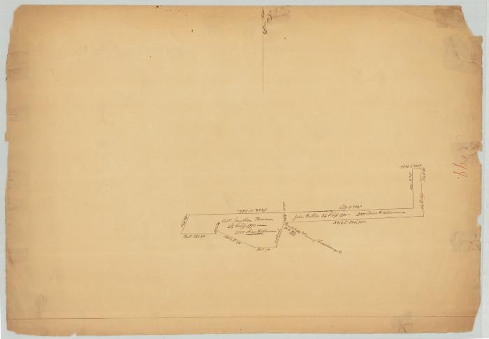 Survey of land for Jonathan Brewer, 3000 acres and John Butler, 2000 acres. 1770. Map #711