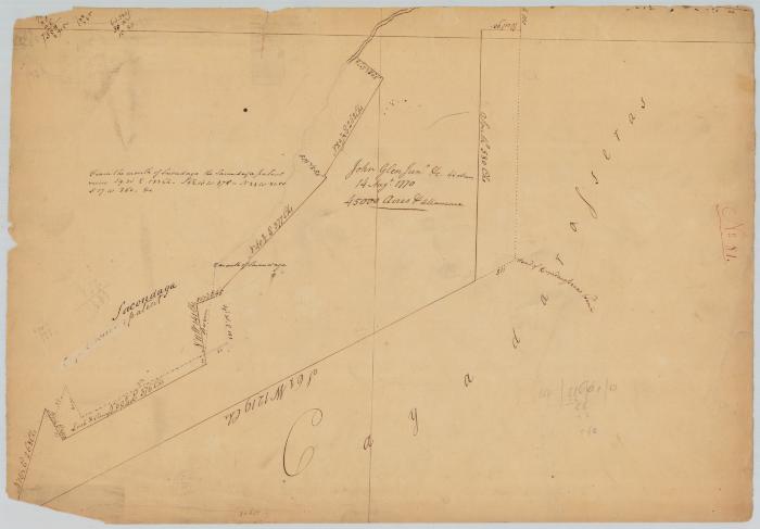 Survey of land for John Glen and 44 others. 45,000 acres. Map #687