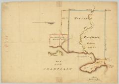 Map of township of Plattsburgh, 28,000 acres, on Lake Champlain. Map #721