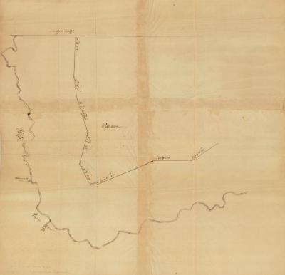 Map of land along the Hoosick Patent, Rensselaer county, 1772.  Map #749