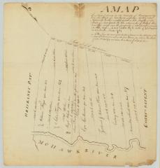 Map of Sadaghqueda Patent north side of Mohawk river. 1784. Map #769
