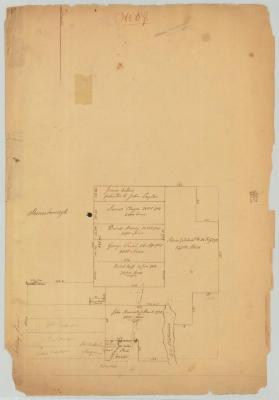 Survey of land for Adam Gilchrist and others, lying east from Skeenesborough Patent. Map #701