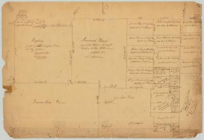 Map of Kingsbury. Also Provincial Patents and various grants adjacent thereto Washington county. Map #685