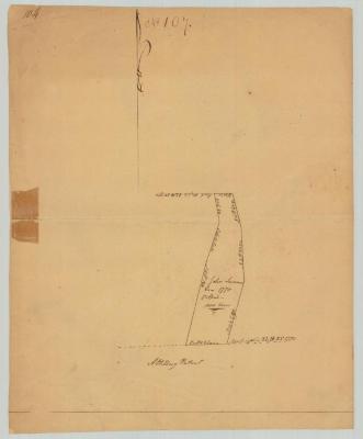 Survey of land for John Lawrence, 1000 acres, north of Artillery Patent, Washington county. Map #720.