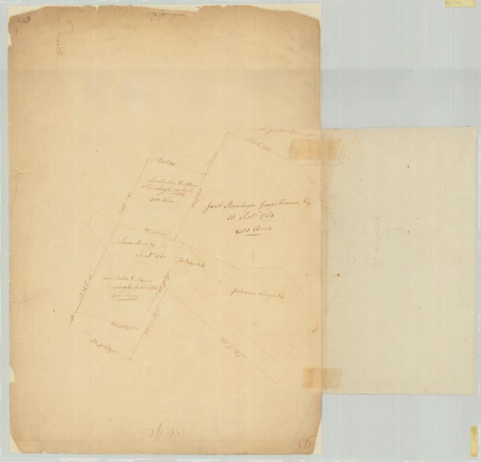 Survey of land for Jacob Starnberger, George Zimmer, Johannis Lawyer and others. Map #708