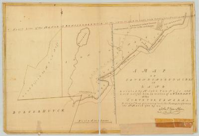 Warrant and survey of Van Ness Grant on Kinderhook creek. Map #762A