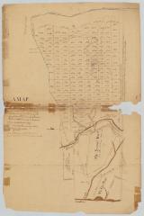 Map of Pittstown, Rensselaer county, granted to Isaac Sawyer. Map #758 