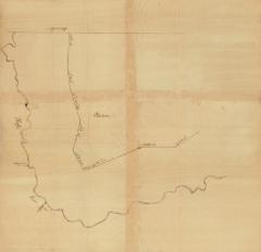 Map of land along the Hoosick Patent, Rensselaer county, 1772.  Map #749