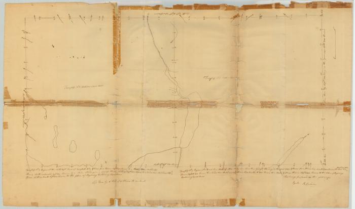 Old Military Tract, Outbounds of Township 5, Clinton county and Township 8, Franklin county. Map #782