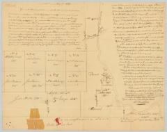 Survey of land for Andrew Thompson, John Watts and others; adjacent to the Pennsylvania line. Map #816