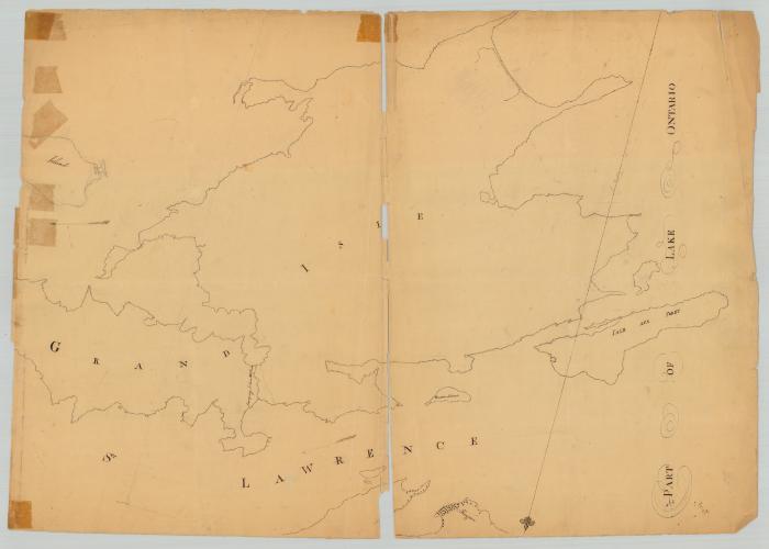 Map of Grande Isle and Isle aux Foret in St. Lawrence river near Kingston. Map #797C
