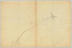 Levels from Fort Edward to Wood Creek and line of proposed canal. Map #774A