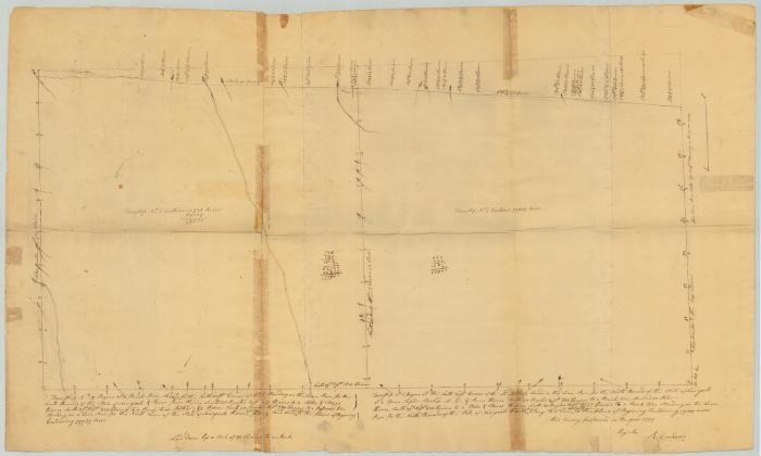 Old Military Tract; Outbounds of Township No. 6, Clinton county and No. 7 in Franklin county. Map #807