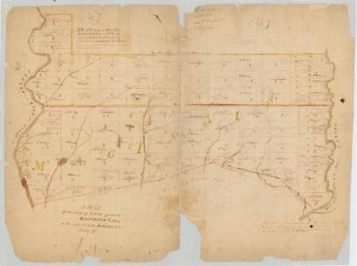 Map of Klock's Purchase, Magin's Tract and Harrison Tract. Map #865B
