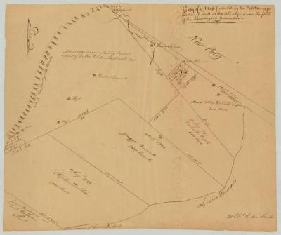 Land of George Burnett and others, near New Paltz. 1797. Map #808