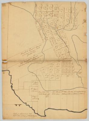 Survey of land near Platt Rogers and others, on Lake Champlain. Map #794 