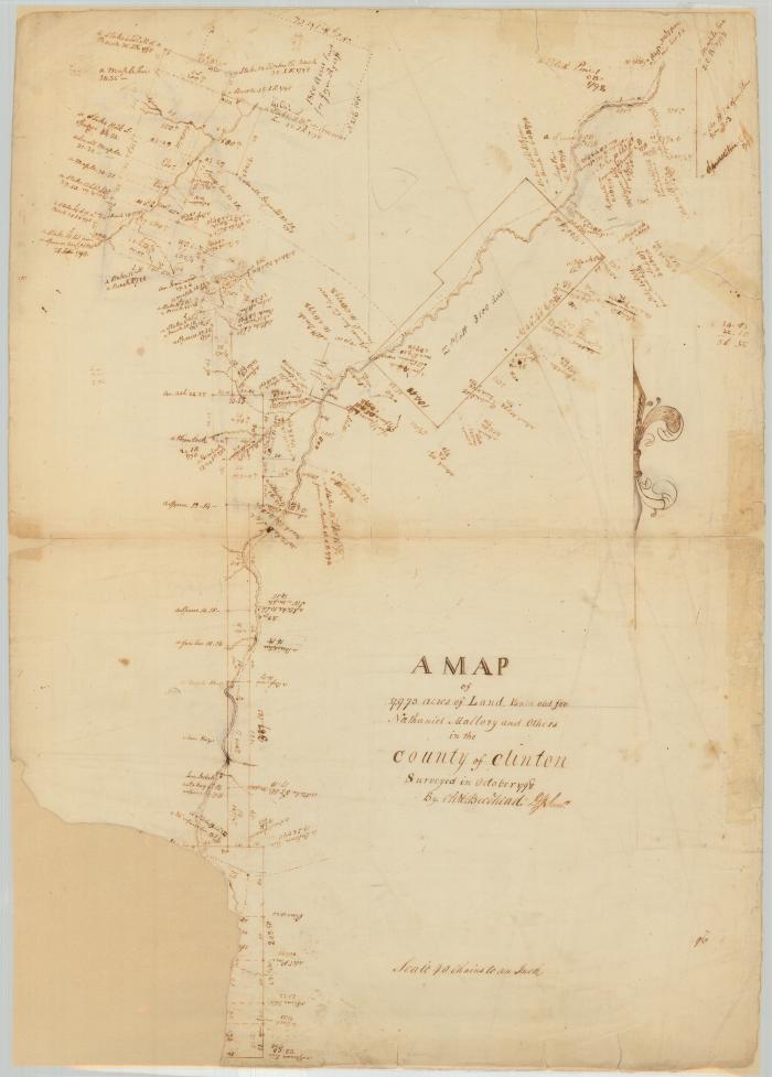 Survey of land for Nathaniel Mallorv et al.; Clinton county. Map #795