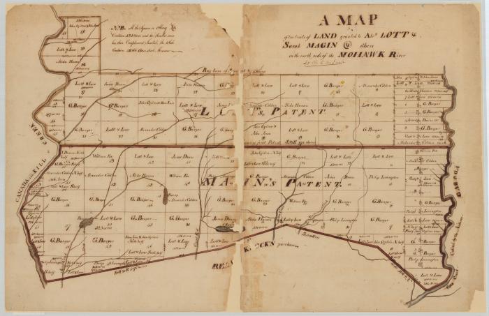Map of Lott's Patent, also of Magin's Patent. Map #803