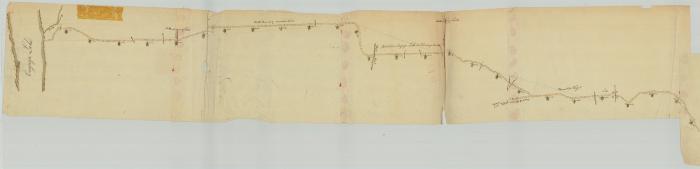 Map of road from the Oleout to the Cayuga lake. Map #778A