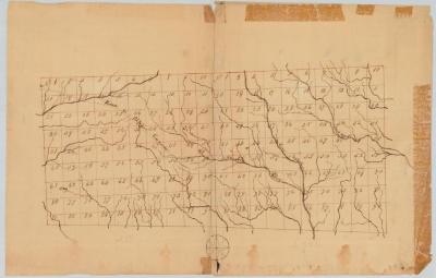 Old Military Tract, Township 6, Clinton county and Township 7, Franklin county. Map #798