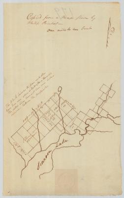 Map of land adjacent to Scroon lake. Map #810