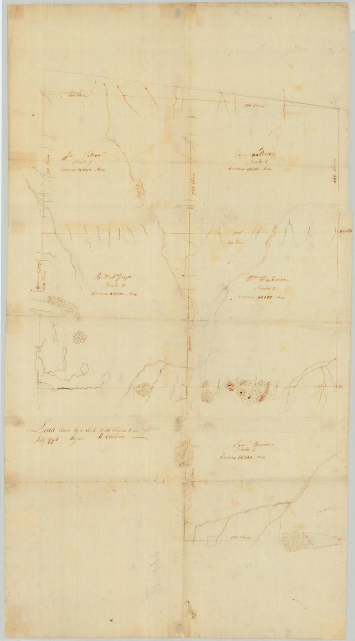 Old Military Tract, Townships 4, 5 and 6 in Clinton county, and 7 and 8 in Franklin county. Map #830