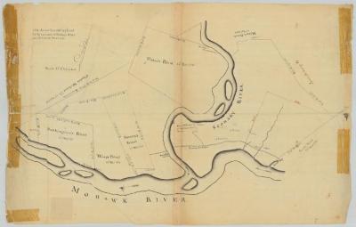 Lands and various grants at Fort Hunter, Montgomery county. Map #829