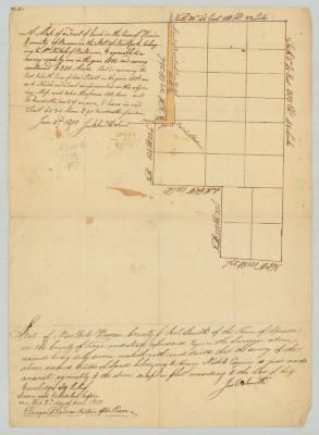Map showing overlap of Nichols' and Coxe's Patents. Map #821