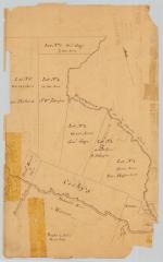 Map of Thomas Wenham's grant on Mohawk river (Oriskany patent ); also land north of Cosby's Manor. Map #886B