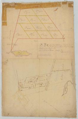 Survey of land for William Wood, 2000 acres on Schoharie river. Map #874
