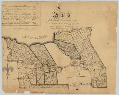 A map of the Oneida Reservation in 1810 