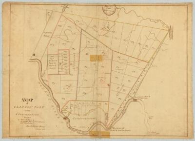 Map of Clifton Park,1765. Map #869