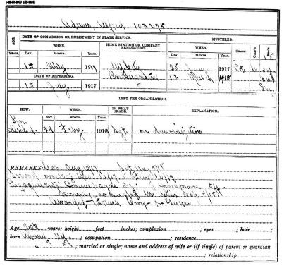 National Guard Muster Roll Abstract for World War I. Volume 38, Section A: Adams, Alfred