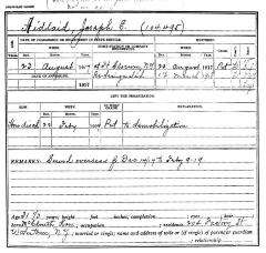 National Guard Muster Roll Abstract for World War I. Volume 38, Section A: Aidlaid, Joseph