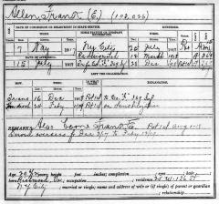 National Guard Muster Roll Abstract for World War I. Volume 38, Section A: Allen, Frank