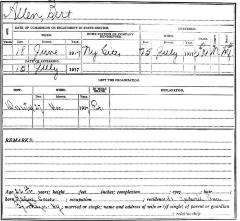 National Guard Muster Roll Abstract for World War I. Volume 38, Section A: Allen, Bert